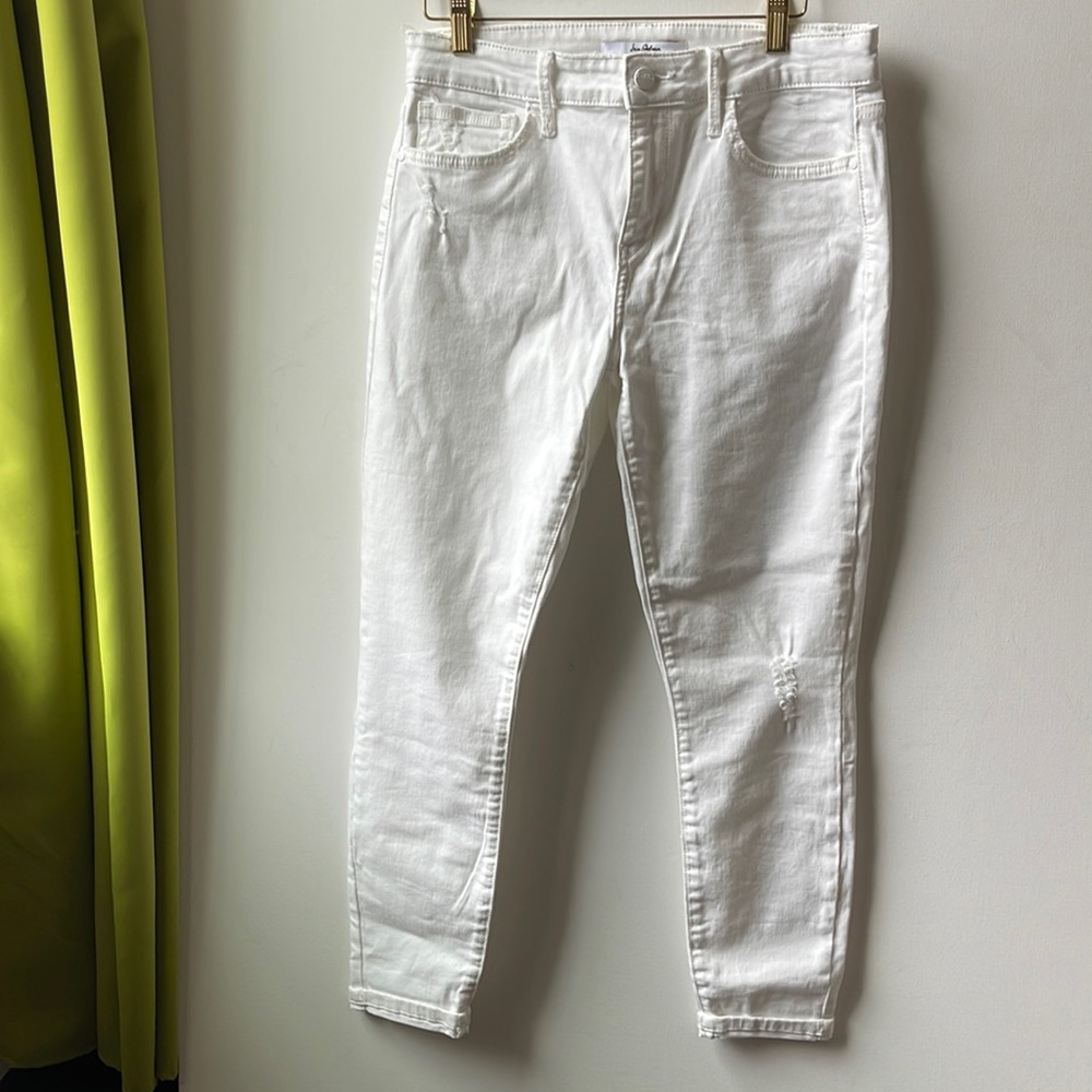 Sam Edelman The Kitten Mid Rise Skinny Crop Women’s Jeans | white | Size 29